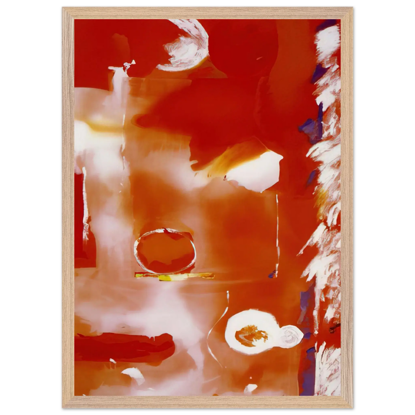 Helen Frankenthaler - Seeing the Moon on a Hot Summer Day - 1987 Wall art - 45x60 cm / 18x24 Inches - Fine Art Poster - -
