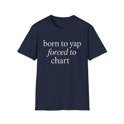Geboren om te Blaffen Verplicht om Kaarten te Maken Shirt, Grappige Verpleegstersshirt voor Zorgmedewerkers, Medische Humor Cadeau voor Verpleegkundigen, Verpleegkundige T-shirt