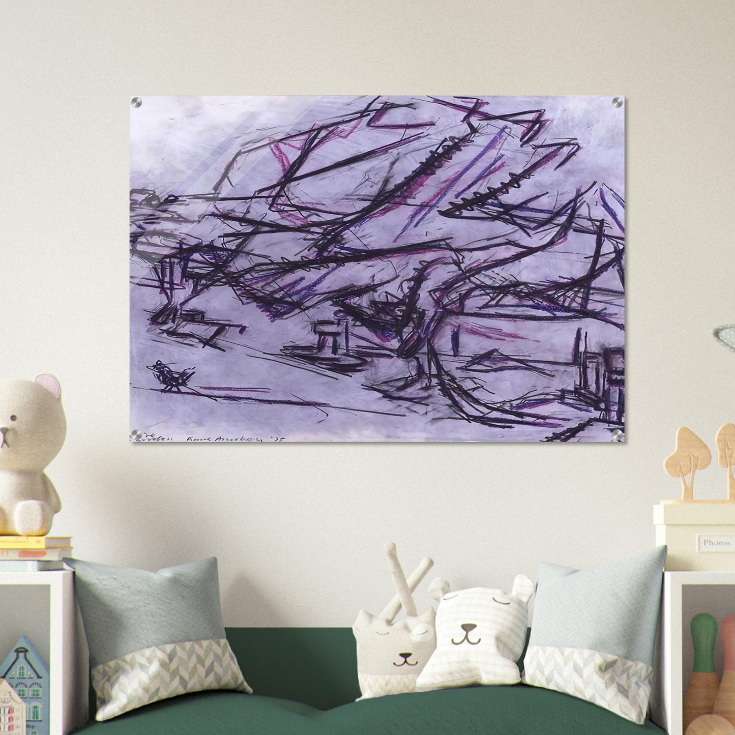 TREE AT TRETIRE - Frank Auerbach Acrylic Print - 70x100 cm / 28x40″ inches | Frank Auerbach Wall Art | Frank Auerbach Prints