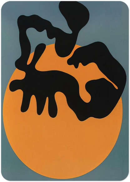 Not far from the sun, the moon and the stars By Jean Arp Pack of 10 Post Cards | Jean Arp Post Cards | A6 (10.5 x 14.8 cm) - 4.1 x 5.8 inches