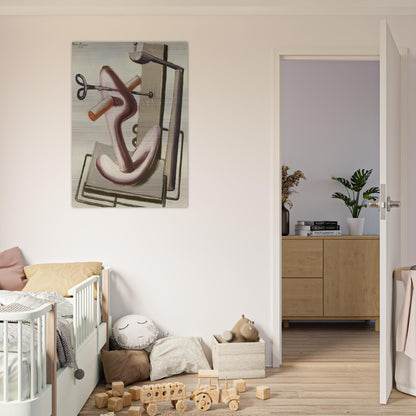 Astrazione - 1930 - Julius Bissier Brushed Aluminum Print - 70x100 cm / 28x40 inches | Julius Bissier Aluminum Print | Julius Bissier Prints