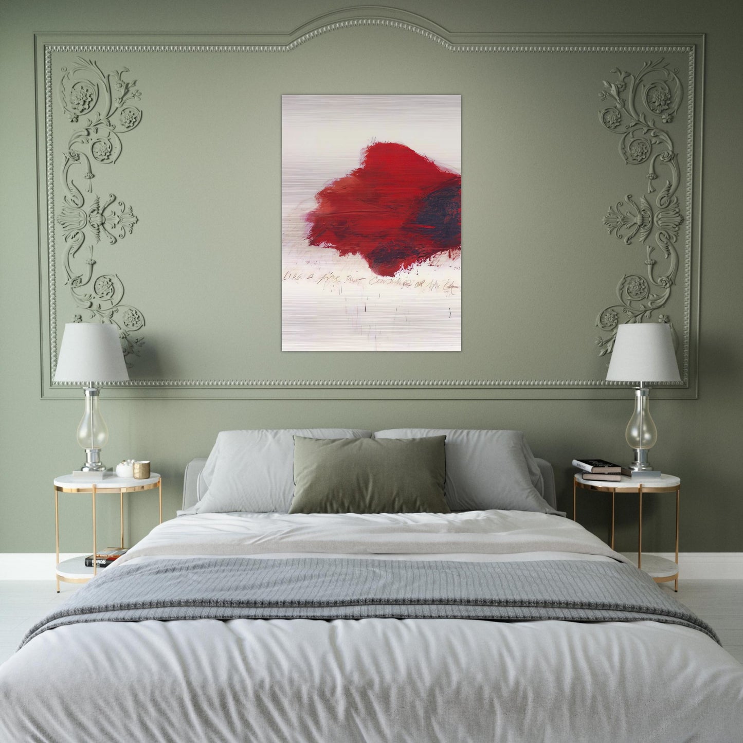 Fifty Days at Iliam. The Fire that Consumes All before It - Cy Twombly Brushed Aluminum Print - 70x100 cm / 28x40 inches | Cy Twombly Aluminum Print | Cy Twombly Prints