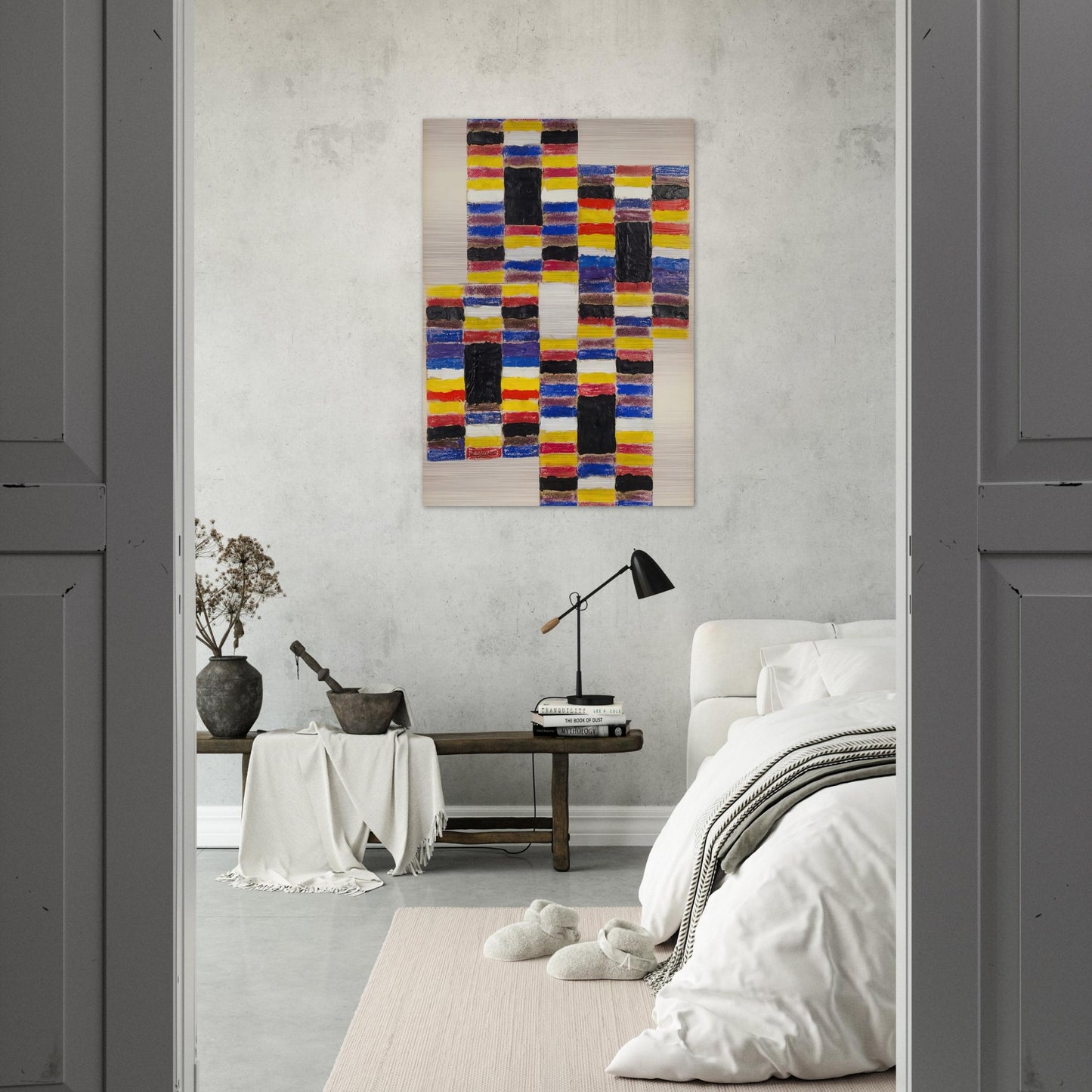 Ascending I - 1958 - Alfred Jensen Brushed Aluminum Print - 70x100 cm / 28x40 inches | Alfred Jensen Aluminum Print | Alfred Jensen Prints