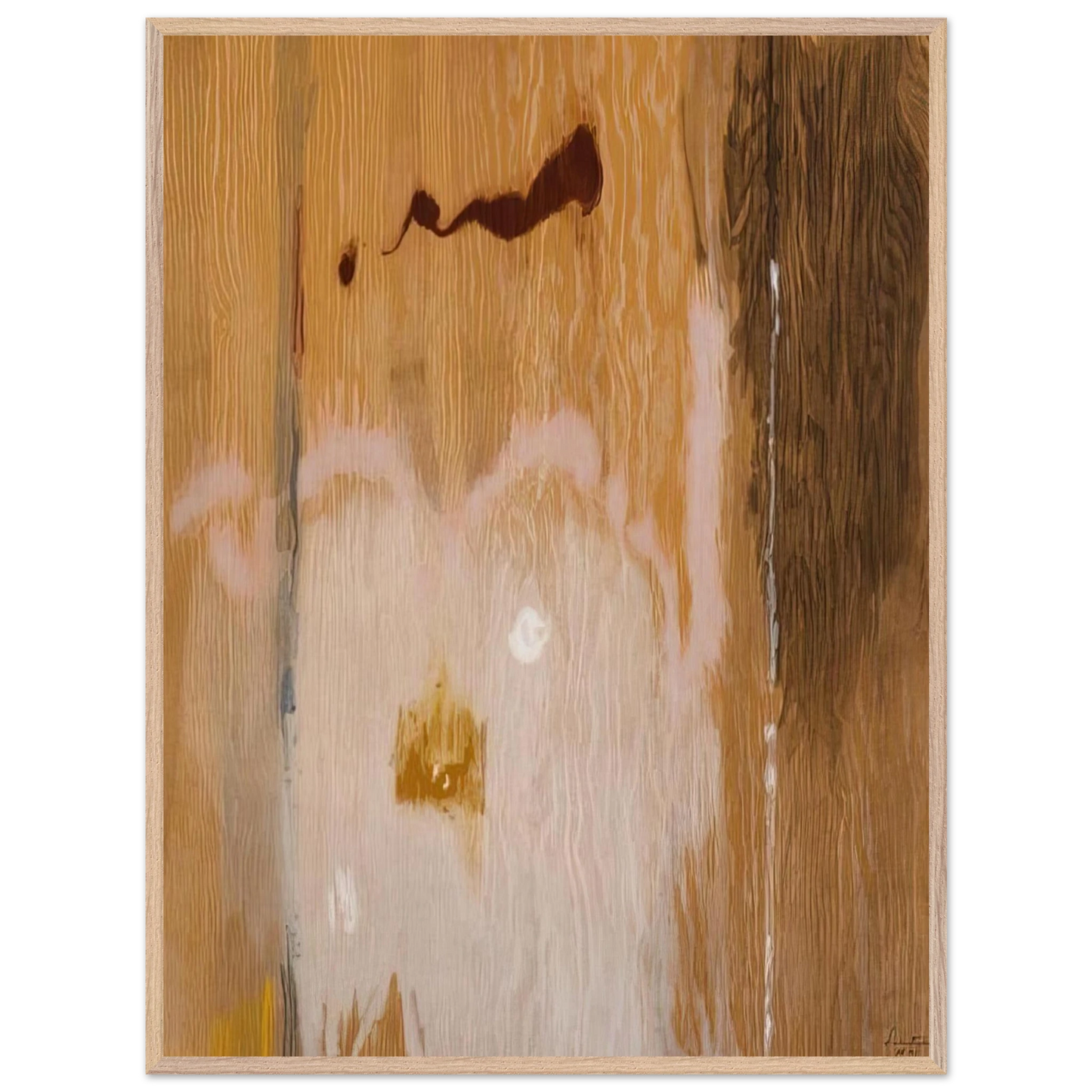 Helen Frankenthaler - Tales of Genji VI - 1998 Wall art - 60x80 cm / 24x32 inches - Premium Wooden Framed Poster With Fine Art Paper-canvas - Wood frame