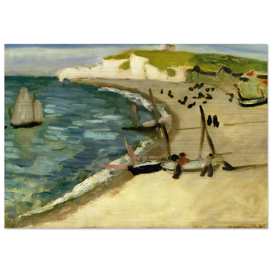AHT AMONT CLIFFS AT ETRETAT 1920 - Henri Matisse Brushed Aluminum Print - 70x100 cm / 28x40 inches | Henri Matisse Aluminum Print | Henri Matisse Prints
