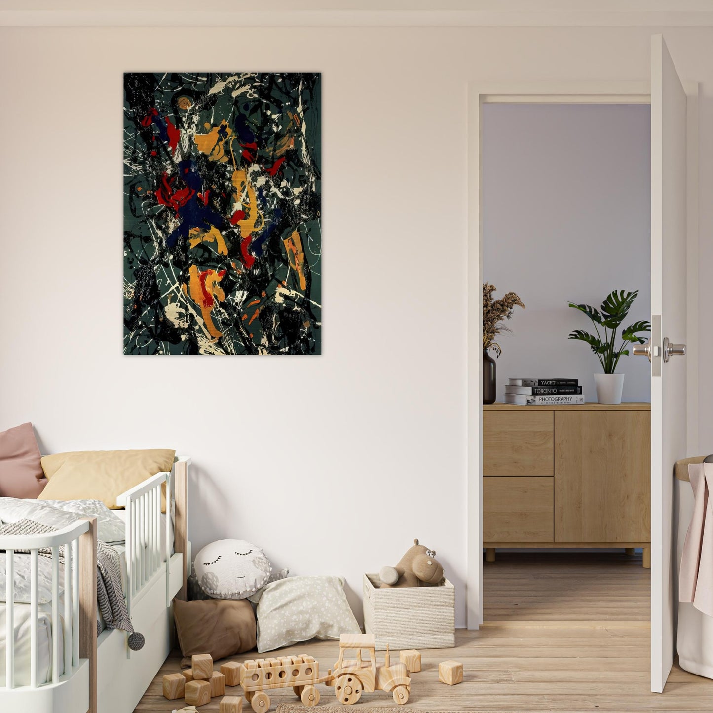 NUMBER 3 1948 - Jackson Pollock Brushed Aluminum Print - 70x100 cm / 28x40 inches | Jackson Pollock Aluminum Print | Jackson Pollock Prints