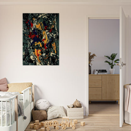 NUMBER 3 1948 - Jackson Pollock Brushed Aluminum Print - 70x100 cm / 28x40 inches | Jackson Pollock Aluminum Print | Jackson Pollock Prints