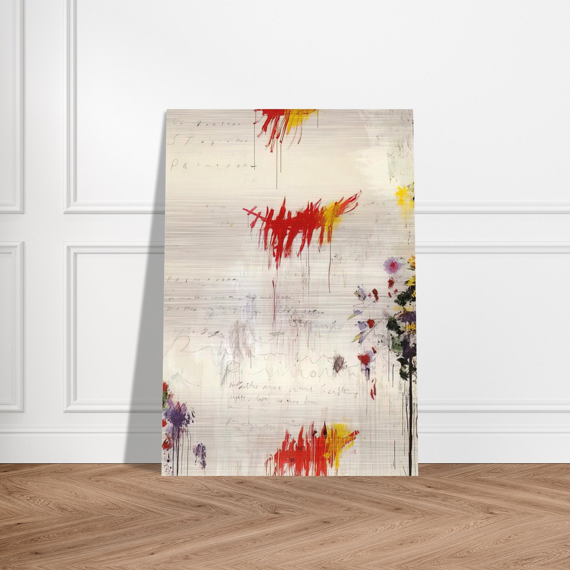 Quattro stagioni I. Primavera - Cy Twombly Brushed Aluminum Print - 70x100 cm / 28x40 inches | Cy Twombly Aluminum Print | Cy Twombly Prints