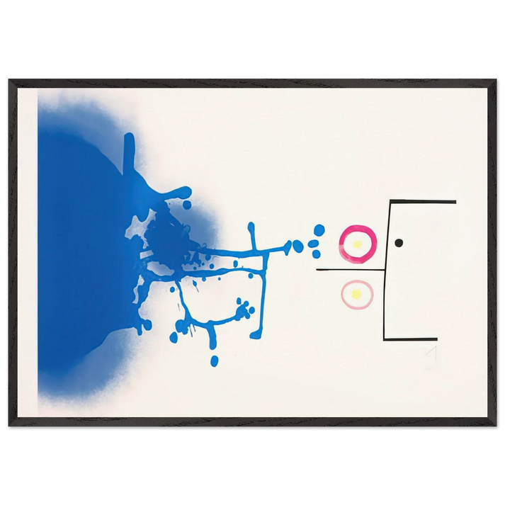 SUN AND SKY 1979 - Victor Pasmore 70x100 cm / 28x40 inches Framed Art Print – Black Wooden Frame