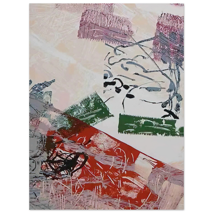Jean-Paul Riopelle - Lithograph 1968  75x100 cm / 30x40inches Fine Art Poster