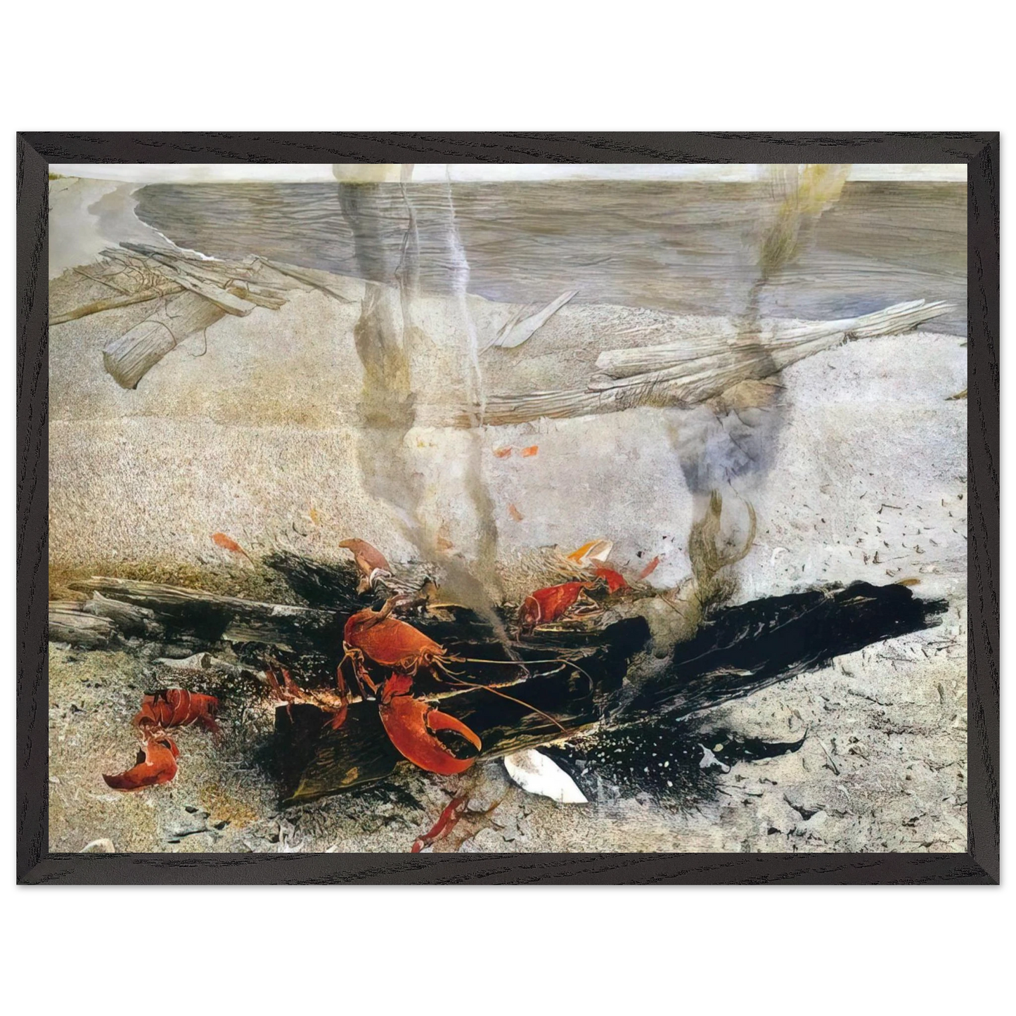 Andrew Wyeth - EMBERS 2000 Wall Art - 30x40 cm / 12x16 inches - Fine Art Poster-canvas - -
