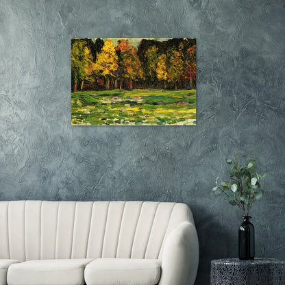 FOREST EDGE - Wassily Kandinsky Brushed Aluminum Print - 70x100 cm / 28x40 inches | Wassily Kandinsky Aluminum Print | Wassily Kandinsky Prints