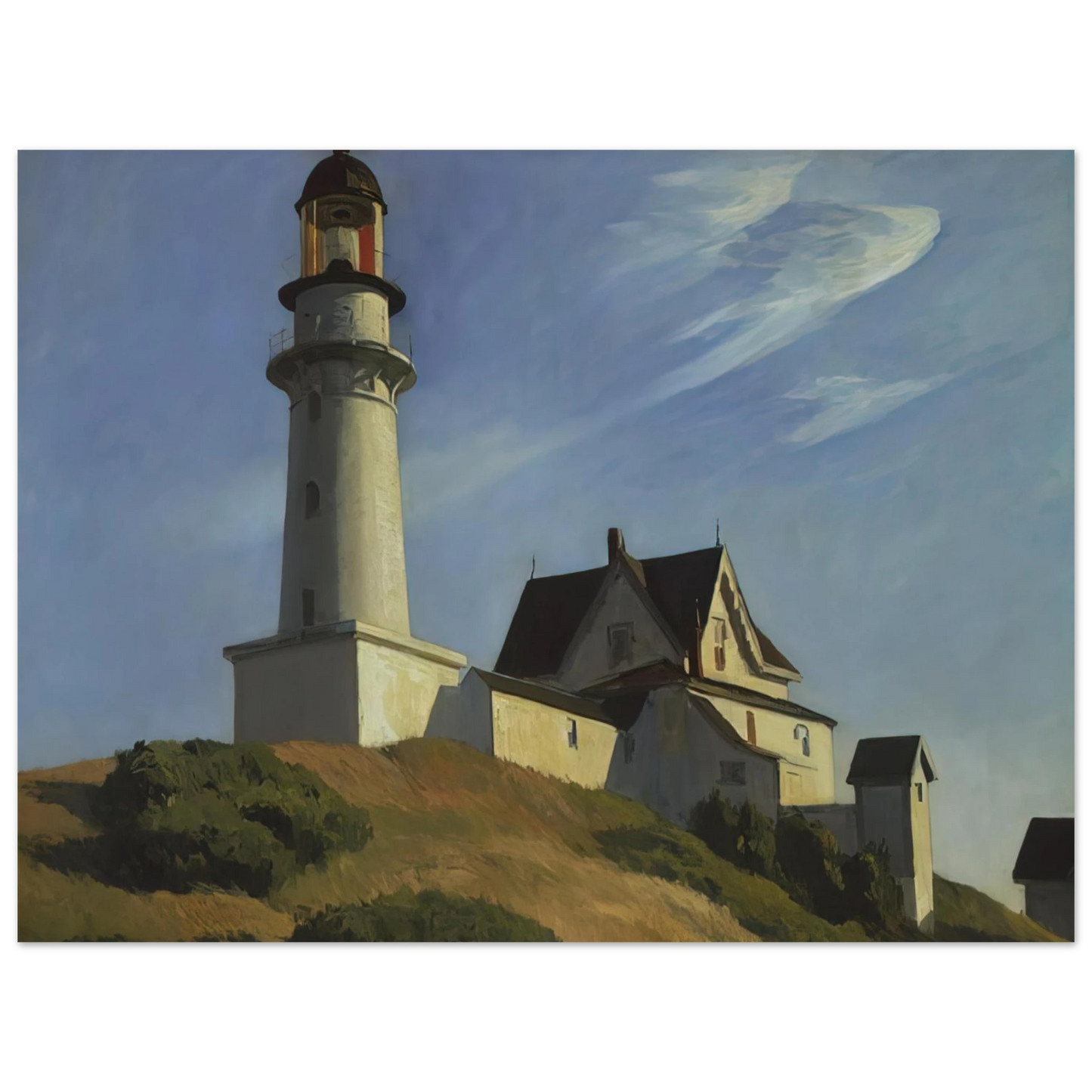 Edward Hopper - Lighthouse at Two Lights Fine Art Poster