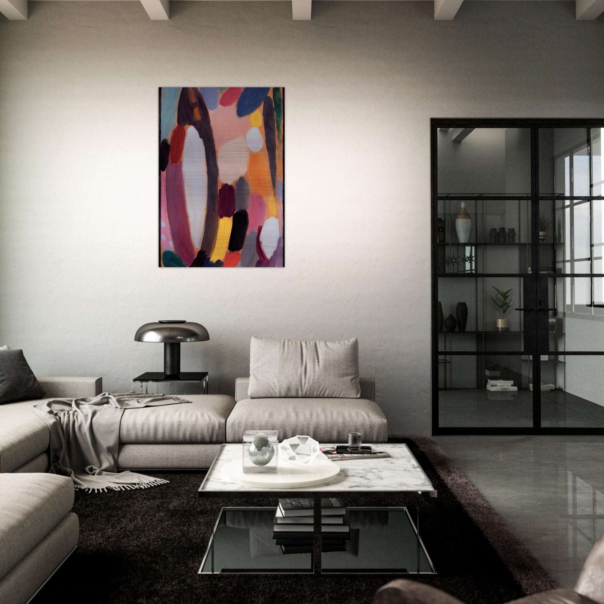 VARIATION 1918 - Alexej von Jawlensky Brushed Aluminum Print - 70x100 cm / 28x40 inches | Alexej von Jawlensky Aluminum Print | Alexej von Jawlensky Prints