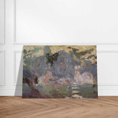 PLAYA PORT ALGUER FROM RIBA D EN PITXO - Salvador Dali Brushed Aluminum Print - 70x100 cm / 28x40 inches | Salvador Dali Aluminum Print | Salvador Dali Prints