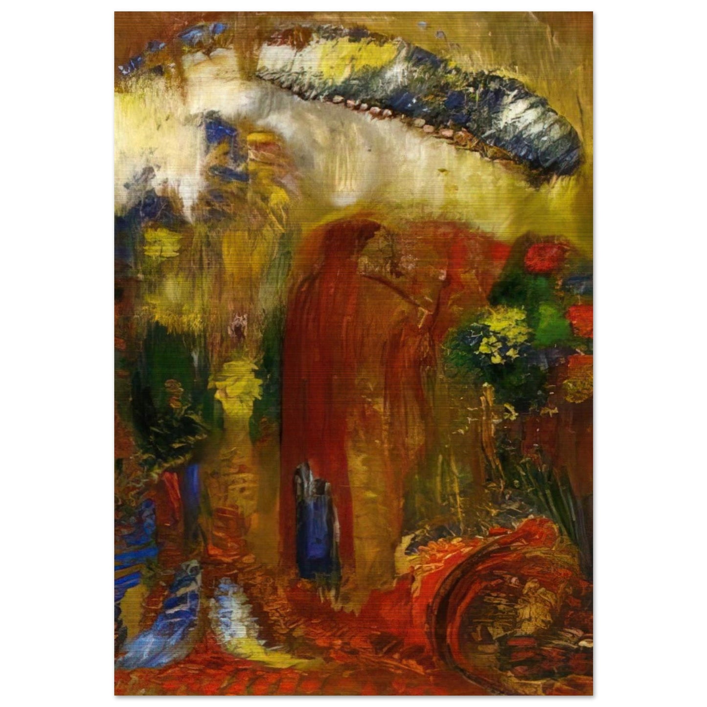 THE SERMON - Odilon Redon Brushed Aluminum Print - 70x100 cm / 28x40 inches | Odilon Redon Aluminum Print | Odilon Redon Prints