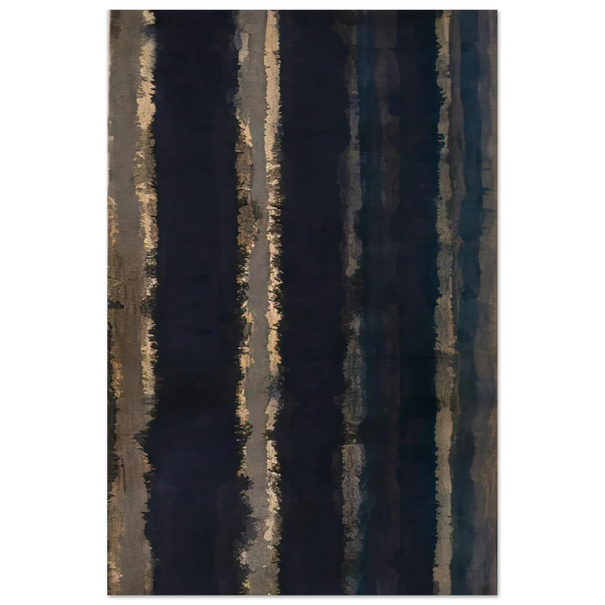 Burnt Umber and Ultramarine - 1978 - Yun Hyong-keun Art Prints - 100x150 cm / 40x60″ inches | Yun Hyong-keun Poster | Yun Hyong-keun Prints