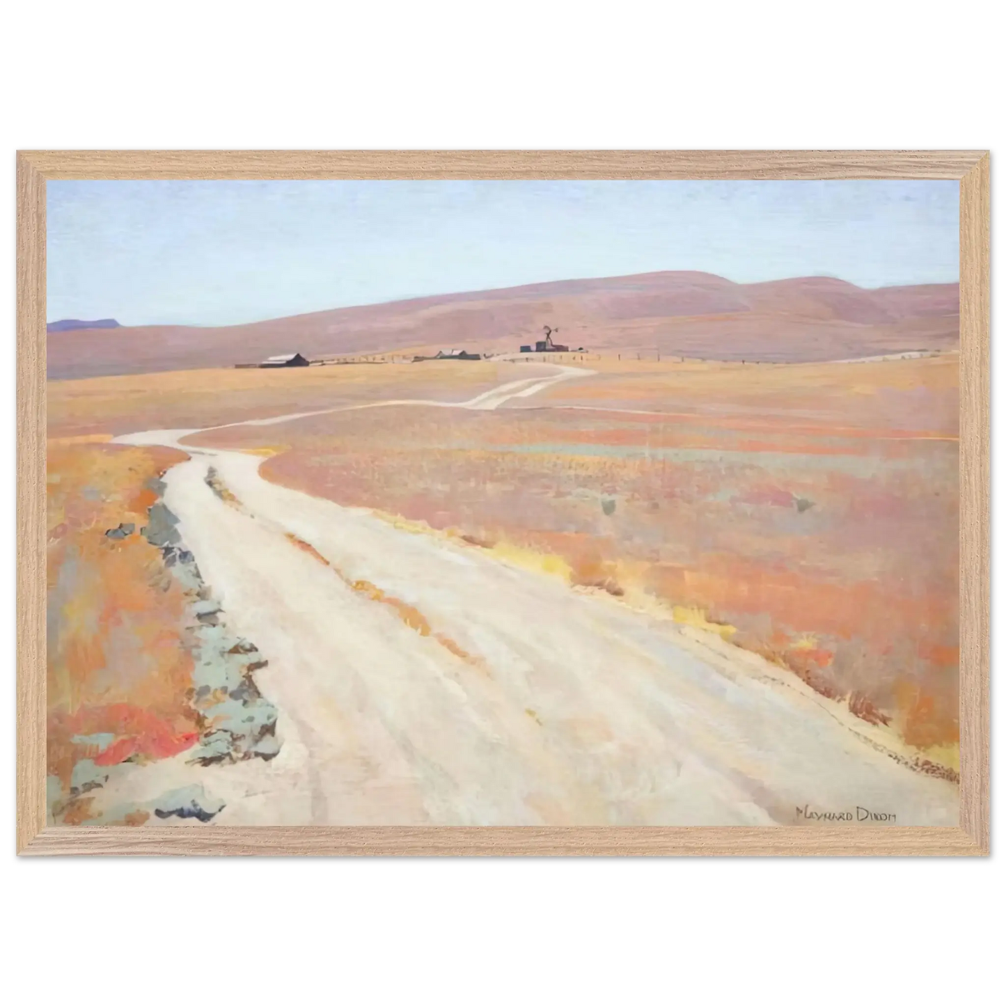 Maynard Dixon - ABANDONED RANCH 1935 Wall art - A1 (59.4 x 84.1  cm) - Fine Art Poster - -