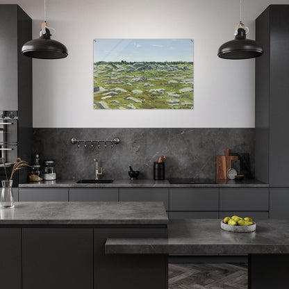 Study for Midday Barren - 1972 - Neil Welliver Acrylic Print - 70x100 cm / 28x40″ inches