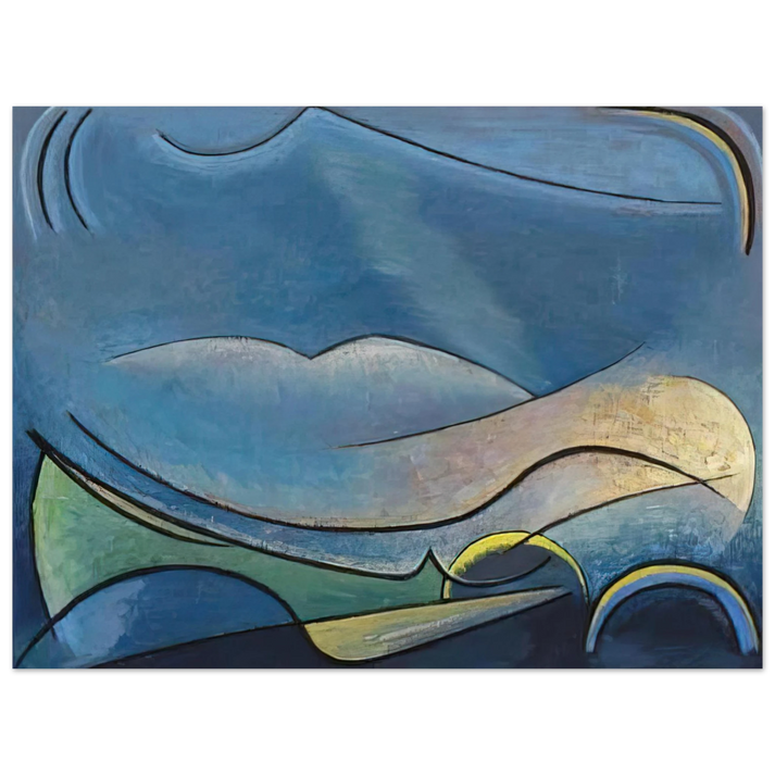 Lawren Harris - The Spirit of Remote Hills - 1958  75x100 cm / 30x40inches Fine Art Poster