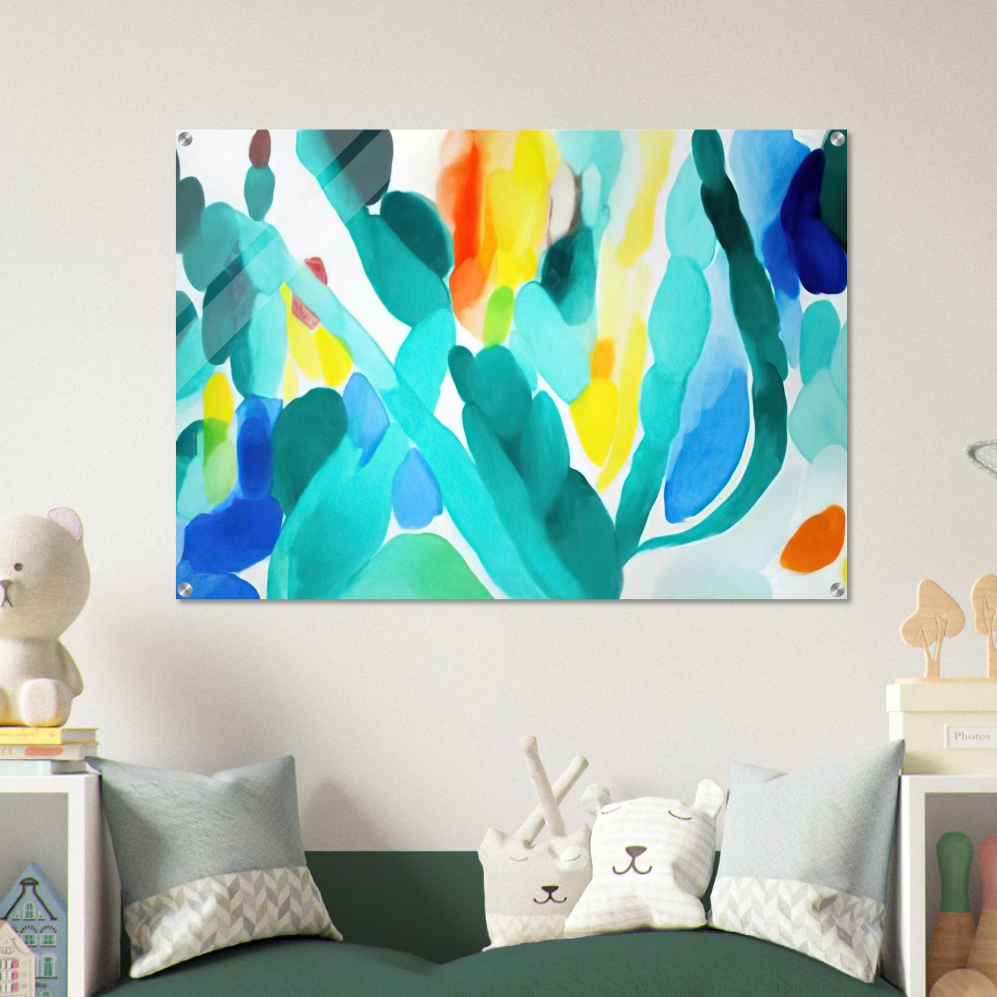 Green Swing - Alice Baber Acrylic Print - 70x100 cm / 28x40″ inches