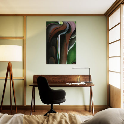 Jack-in-the-Pulpit ?V - Georgia O'Keeffe Brushed Aluminum Print - 70x100 cm / 28x40 inches | Georgia O'Keeffe Aluminum Print | Georgia O'Keeffe Prints