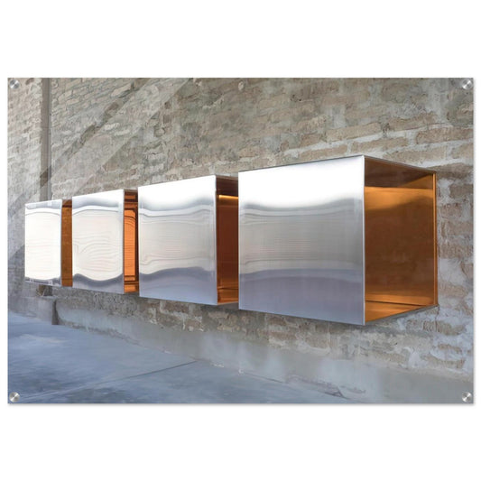 Untitled First Multi-Unit Work - 1966 - Donald Judd Acrylic Print - 70x100 cm / 28x40″ inches
