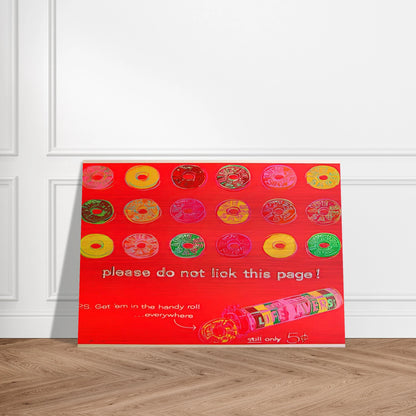 Life Savers - Andy Warhol Brushed Aluminum Print - 70x100 cm / 28x40 inches | Andy Warhol Aluminum Print | Andy Warhol Prints