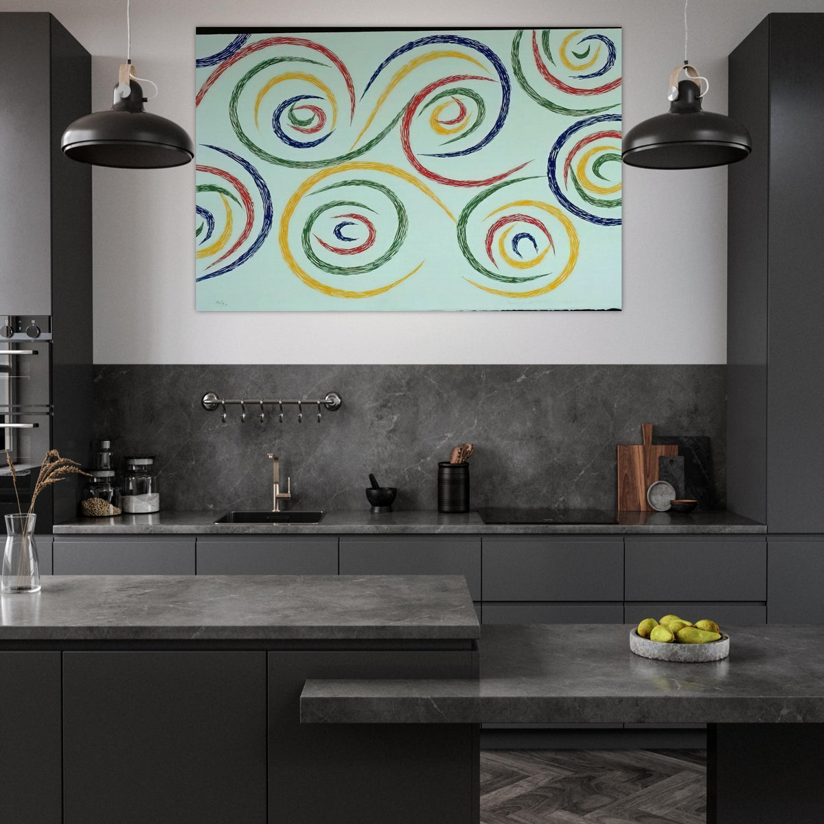 Cercles du Matin - 1992 - Piero Dorazio Art Prints - 100x150 cm / 40x60″ inches | Piero Dorazio Poster | Piero Dorazio Prints