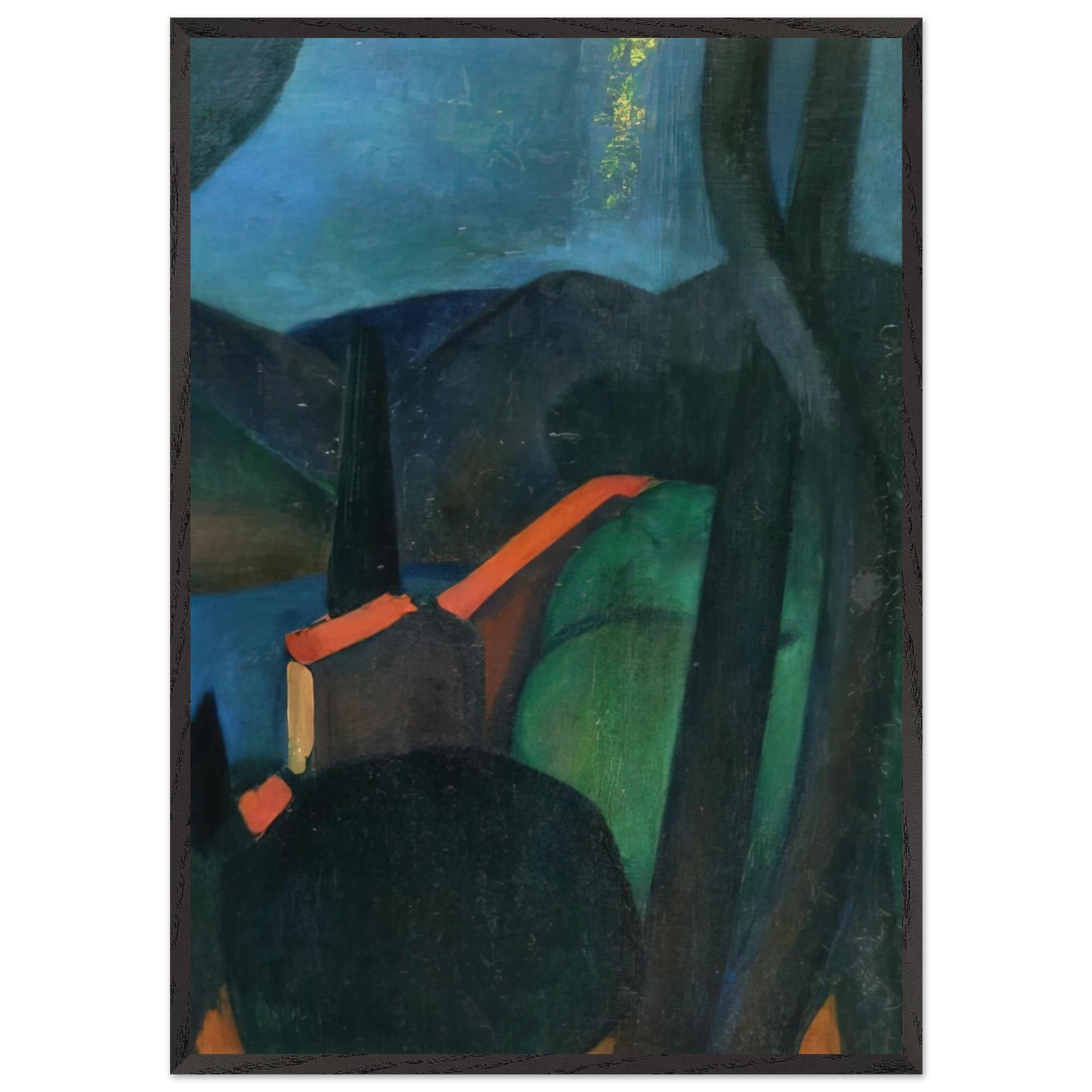 MARTIGUES LANDSCAPE 1908 - Andre Derain 70x100 cm / 28x40 inches Framed Art Print – Black Wooden Frame