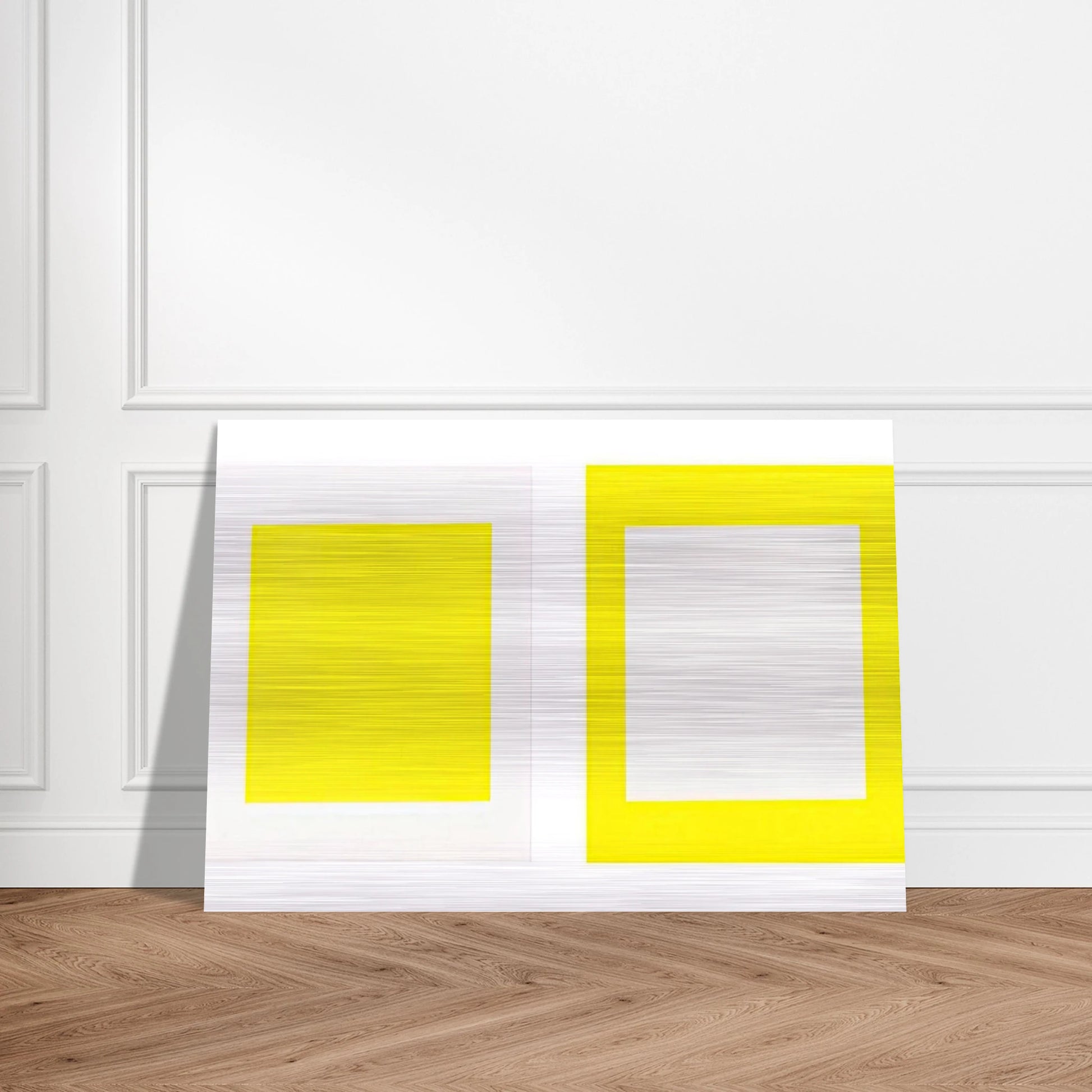 Untitled Cadmium Yellow Light - 1990 - Donald Judd Brushed Aluminum Print - 70x100 cm / 28x40 inches | Donald Judd Aluminum Print | Donald Judd Prints