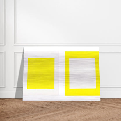 Untitled Cadmium Yellow Light - 1990 - Donald Judd Brushed Aluminum Print - 70x100 cm / 28x40 inches | Donald Judd Aluminum Print | Donald Judd Prints