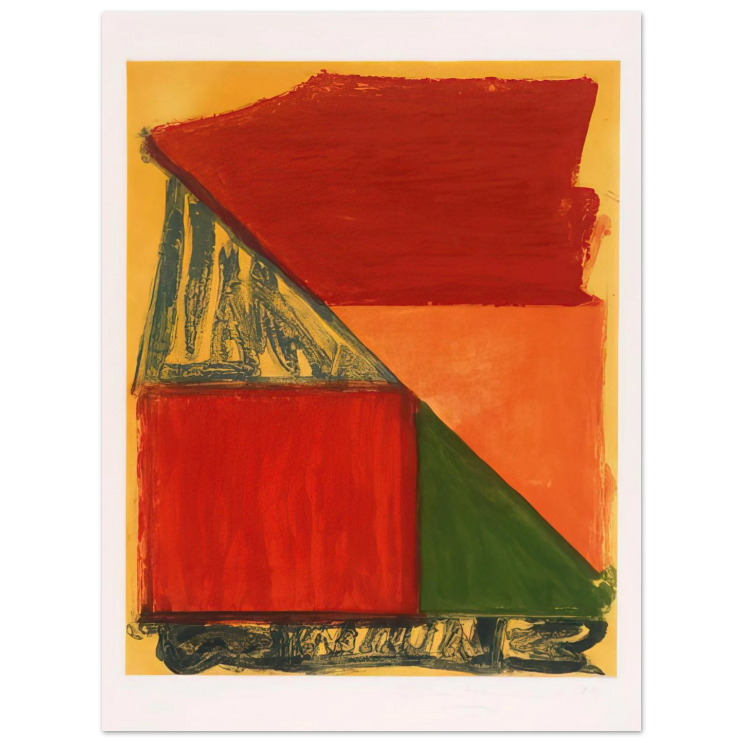 John Hoyland - Dido - 1979  75x100 cm / 30x40inches Fine Art Poster