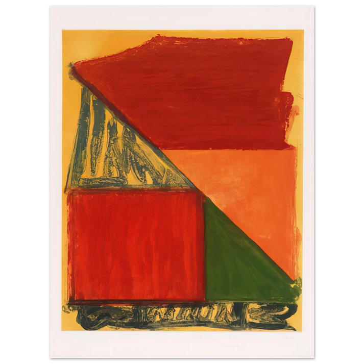 John Hoyland - Dido - 1979  75x100 cm / 30x40inches Fine Art Poster