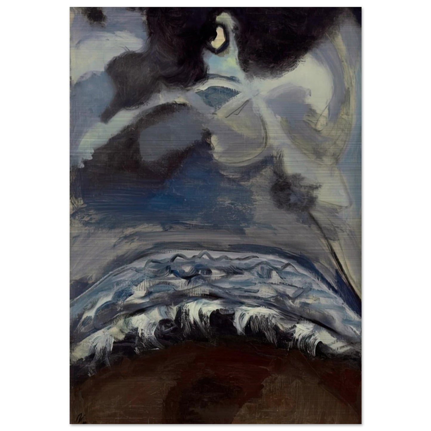 The Sea - Alice Neel Brushed Aluminum Print - 70x100 cm / 28x40 inches | Alice Neel Aluminum Print | Alice Neel Prints