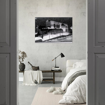 NOCTURNAL ROME BASILICA OF CONSTANTINE - MC Escher Brushed Aluminum Print - 70x100 cm / 28x40 inches | MC Escher Aluminum Print | MC Escher Prints