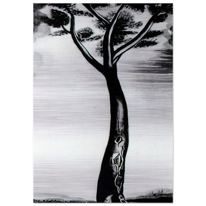 THE TREE - Salvador Dali Brushed Aluminum Print - 70x100 cm / 28x40 inches | Salvador Dali Aluminum Print | Salvador Dali Prints