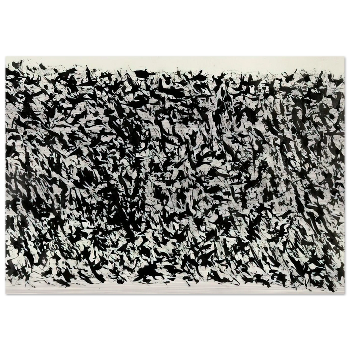 Composition - Tachisme - Henri Michaux Brushed Aluminum Print - 70x100 cm / 28x40 inches | Henri Michaux Aluminum Print | Henri Michaux Prints