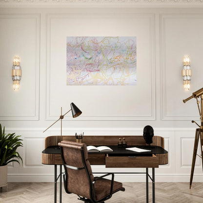POLYTROPOS 1982 - Nancy Graves Brushed Aluminum Print - 70x100 cm / 28x40 inches | Nancy Graves Aluminum Print | Nancy Graves Prints