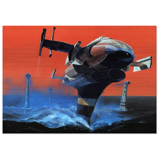 Chris Foss - Chris Foss Brushed Aluminum Print - 70x100 cm / 28x40 inches | Chris Foss Aluminum Print | Chris Foss Prints