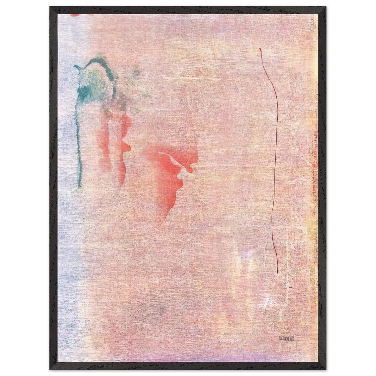 Helen Frankenthaler - Cedar Hill - 1983 Wall art - 15x20 cm / 6x8 inches - Premium Wooden Framed Poster With Fine Art Paper-canvas - White frame