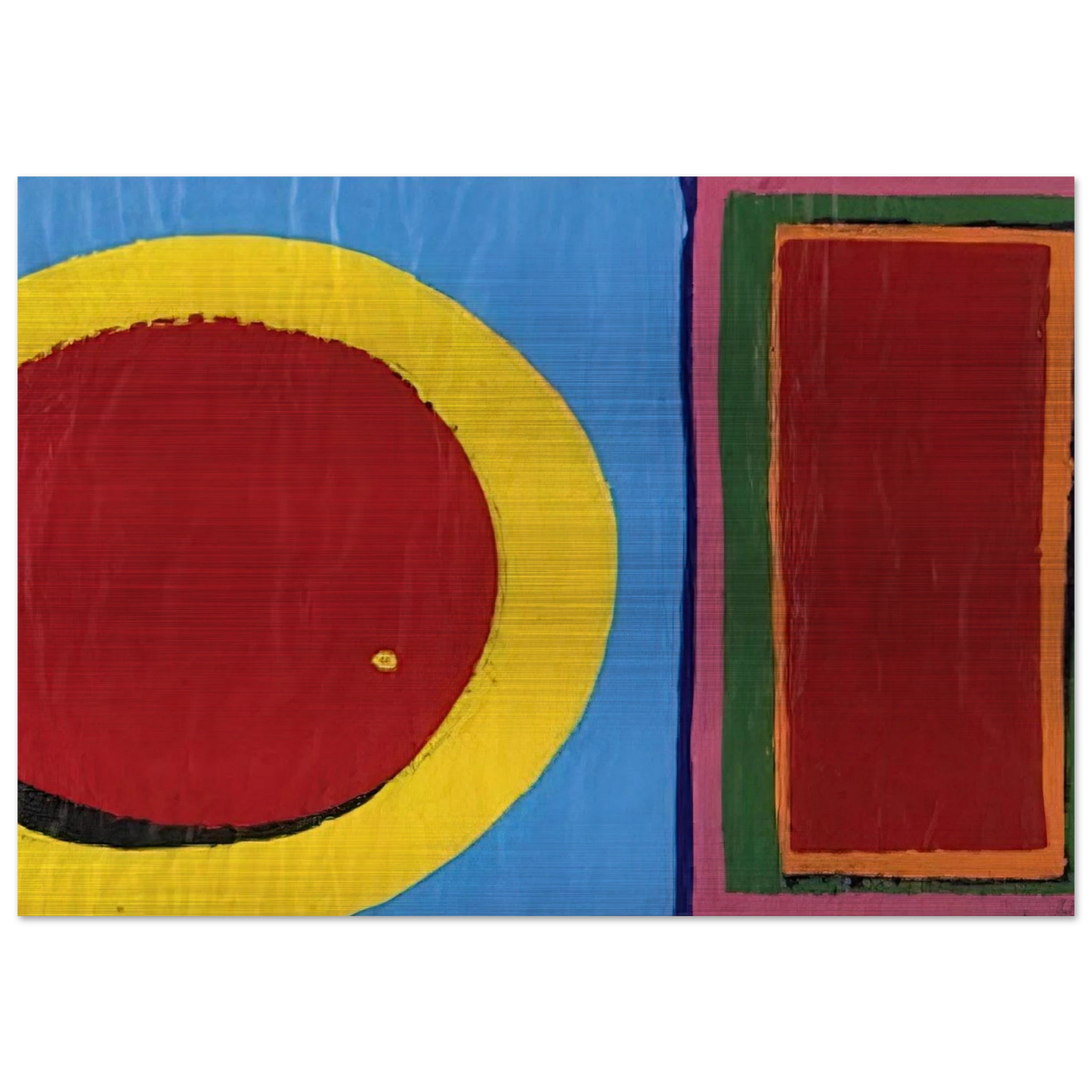 Composition - Al Held Brushed Aluminum Print - 70x100 cm / 28x40 inches | Al Held Aluminum Print | Al Held Prints