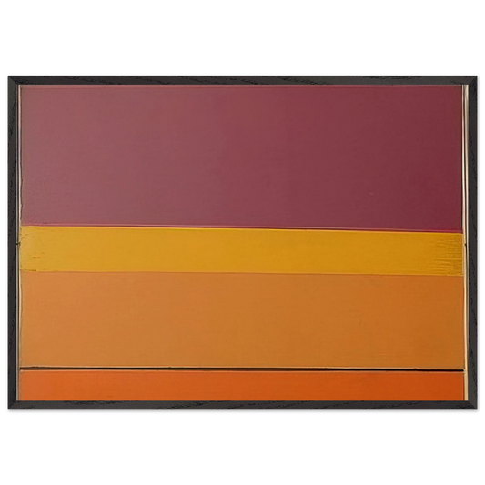 Untitled - 1964 N7 - Larry Zox 70x100 cm / 28x40 inches Framed Art Print – Black Wooden Frame
