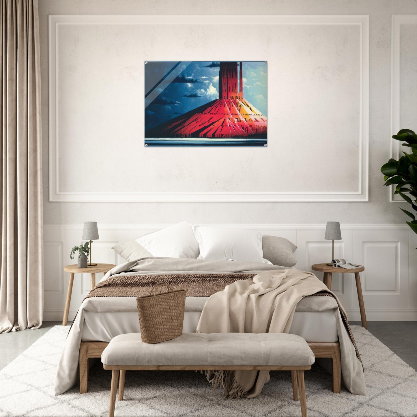 Indian Lands - Eyvind Earle Acrylic Print - 70x100 cm / 28x40″ inches