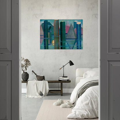 Calmaria II - Tarsila do Amaral Brushed Aluminum Print - 70x100 cm / 28x40 inches | Tarsila do Amaral Aluminum Print | Tarsila do Amaral Prints