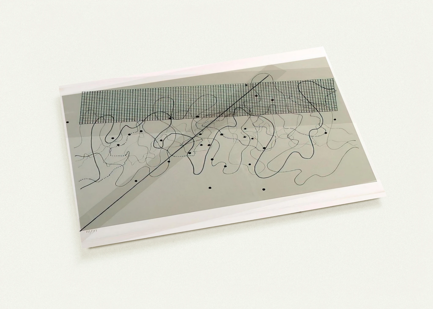 Fontana Mix Light Grey - 1981 By John Cage Pack of 10 Post Cards | John Cage Post Cards | A6 (10.5 x 14.8 cm) - 4.1 x 5.8 inches