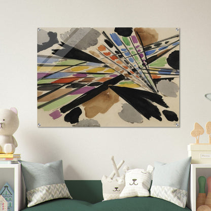 Diagonale - 1954 - Ernst Wilhelm Nay Acrylic Print - 70x100 cm / 28x40″ inches