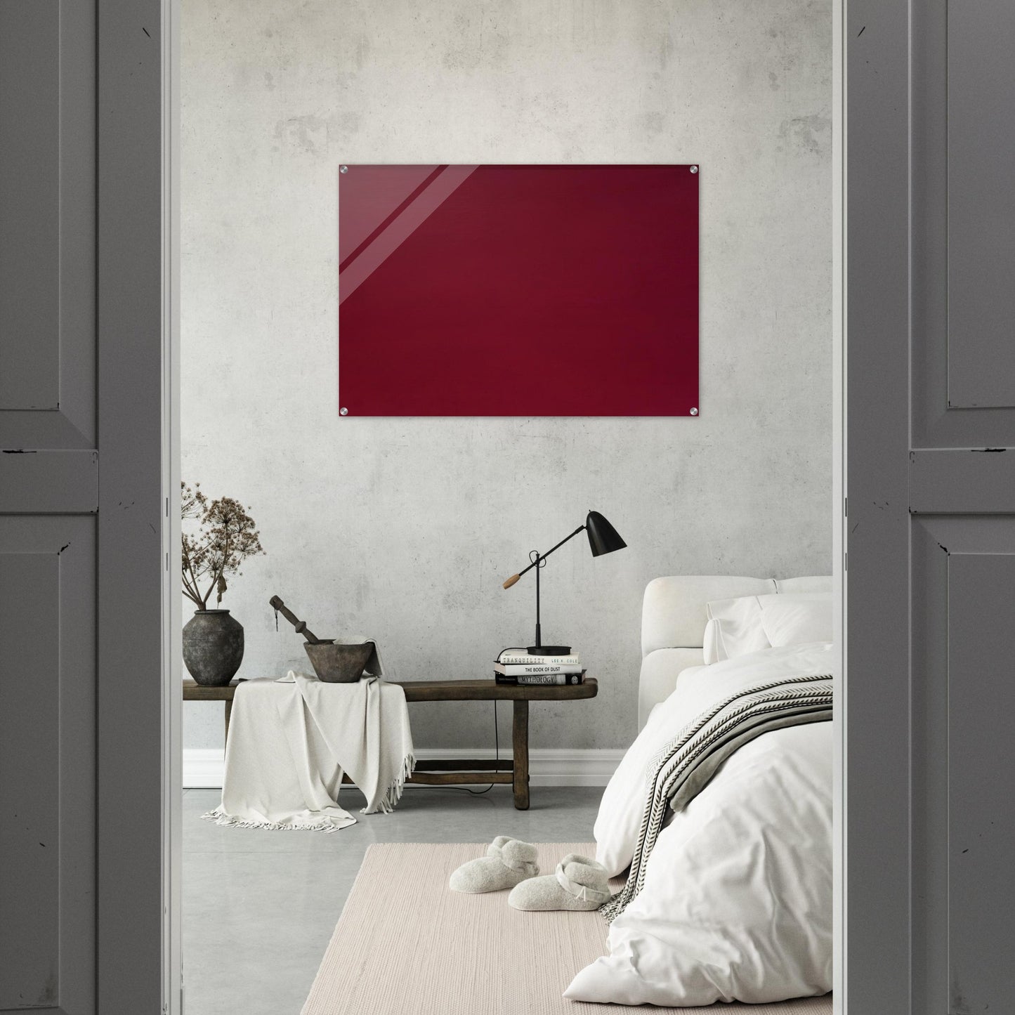 Microchromie 71, ZL Fushia - Fernand Leduc Acrylic Print - 70x100 cm / 28x40″ inches