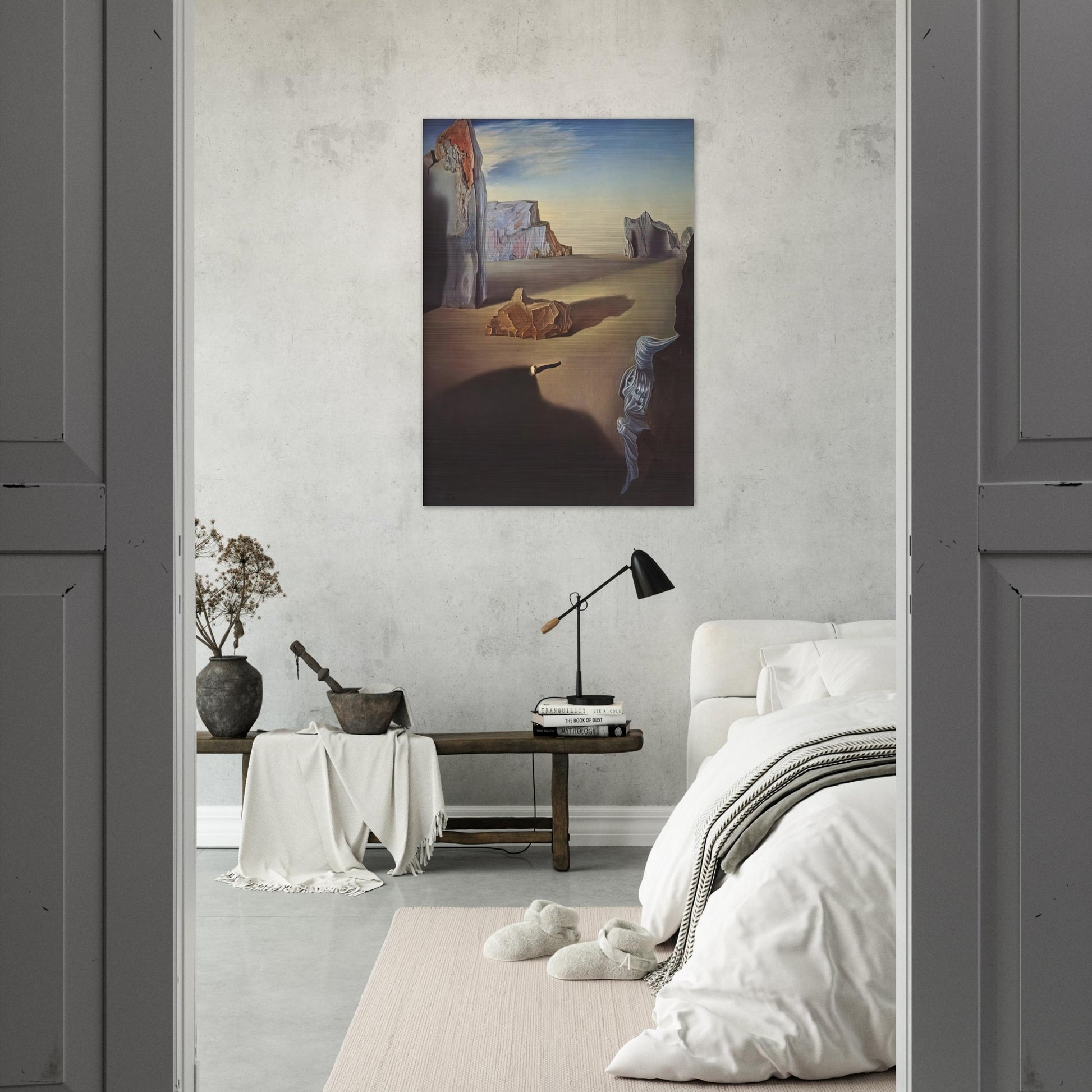 SHADES OF NIGHT DESCENDING - Salvador Dali Brushed Aluminum Print - 70x100 cm / 28x40 inches | Salvador Dali Aluminum Print | Salvador Dali Prints
