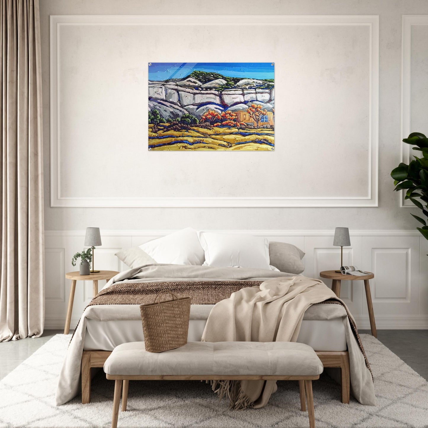 Ghost Ranch Painting - Georgia O'Keeffe Acrylic Print - 70x100 cm / 28x40″ inches